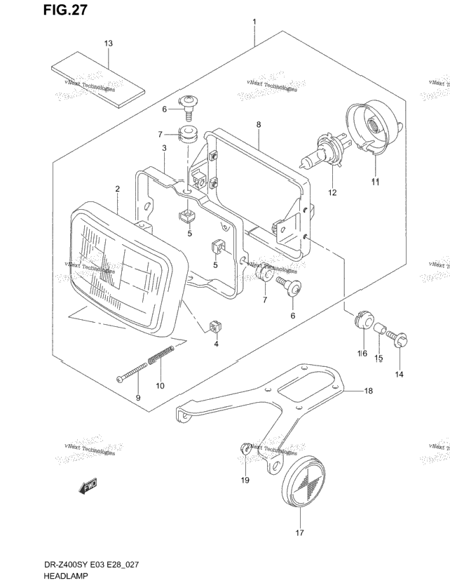Headlamp (Model Y/K1)