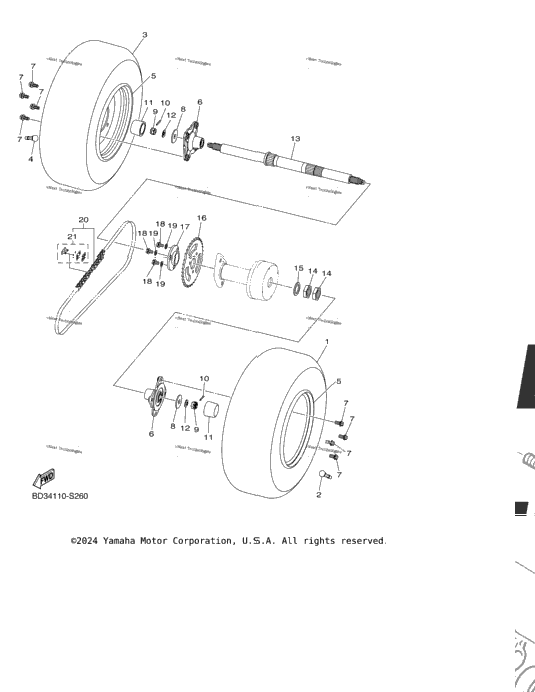 Rear Axle Wheel