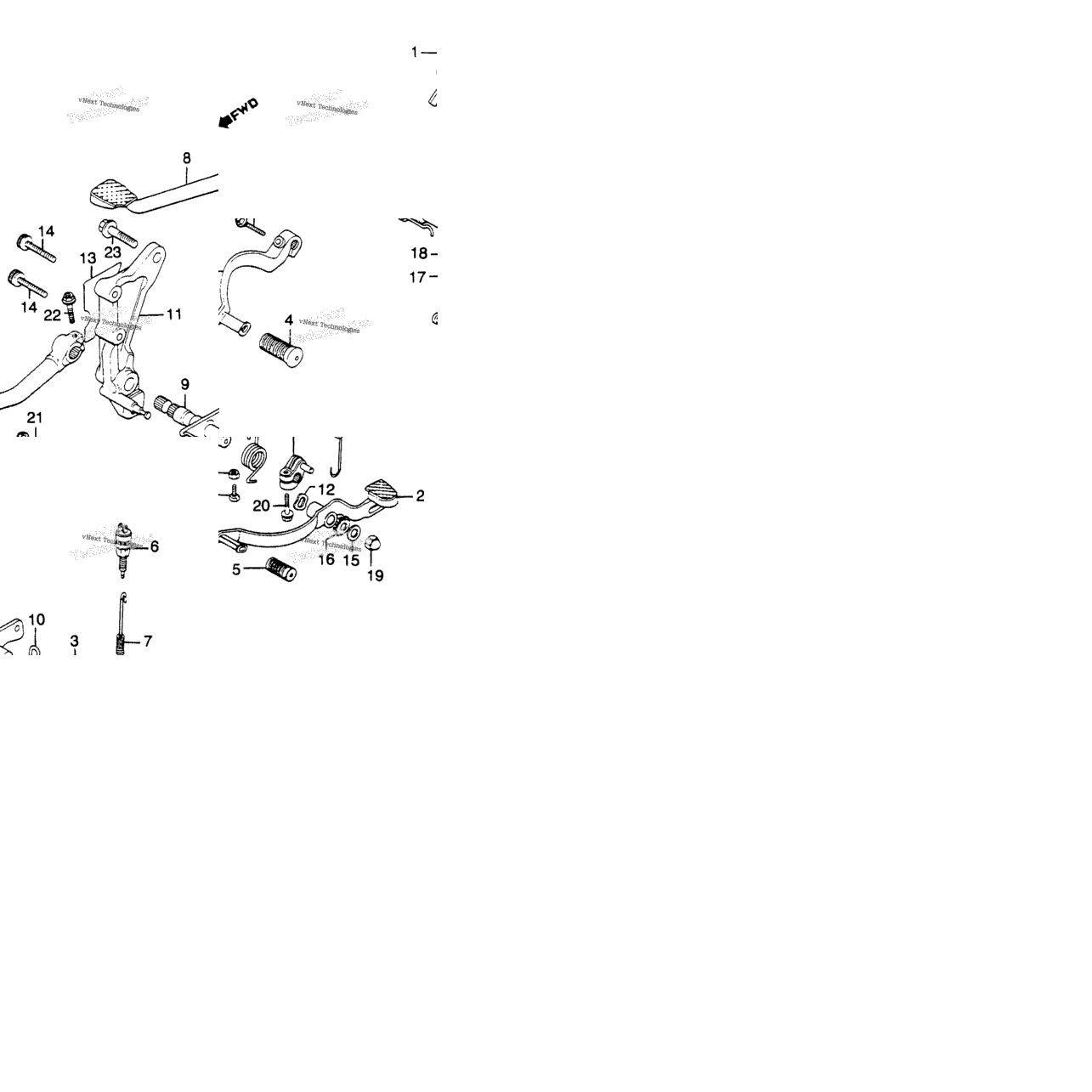 Change Pedal + Brake Pedal