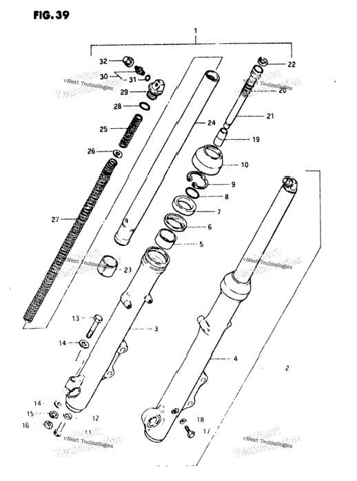Front Fork (Gs750ex)