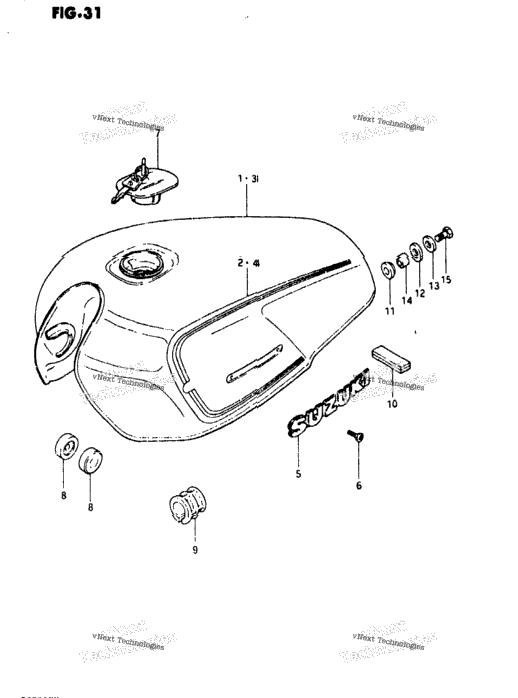 Fuel Tank (Gs750ex)