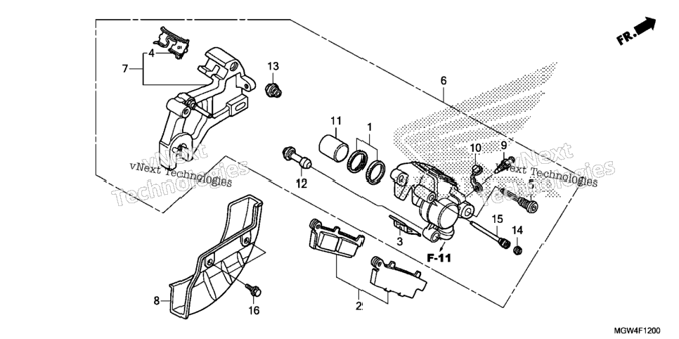 Rear Brake Caliper