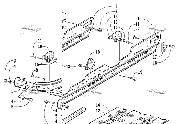 Slide Rail And Track Assembly