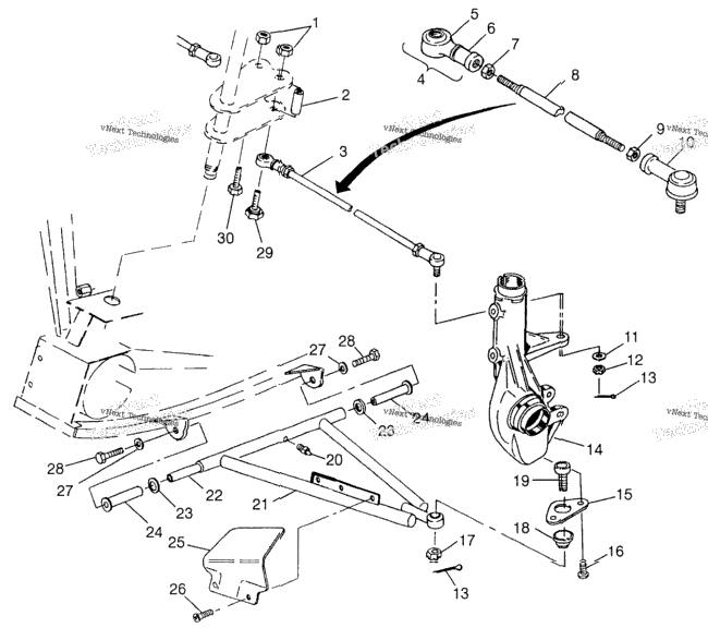 Aarm/Strut Mounting Magnum 4X4 W97ac42a, Swedish Magnum 4X4 & N
