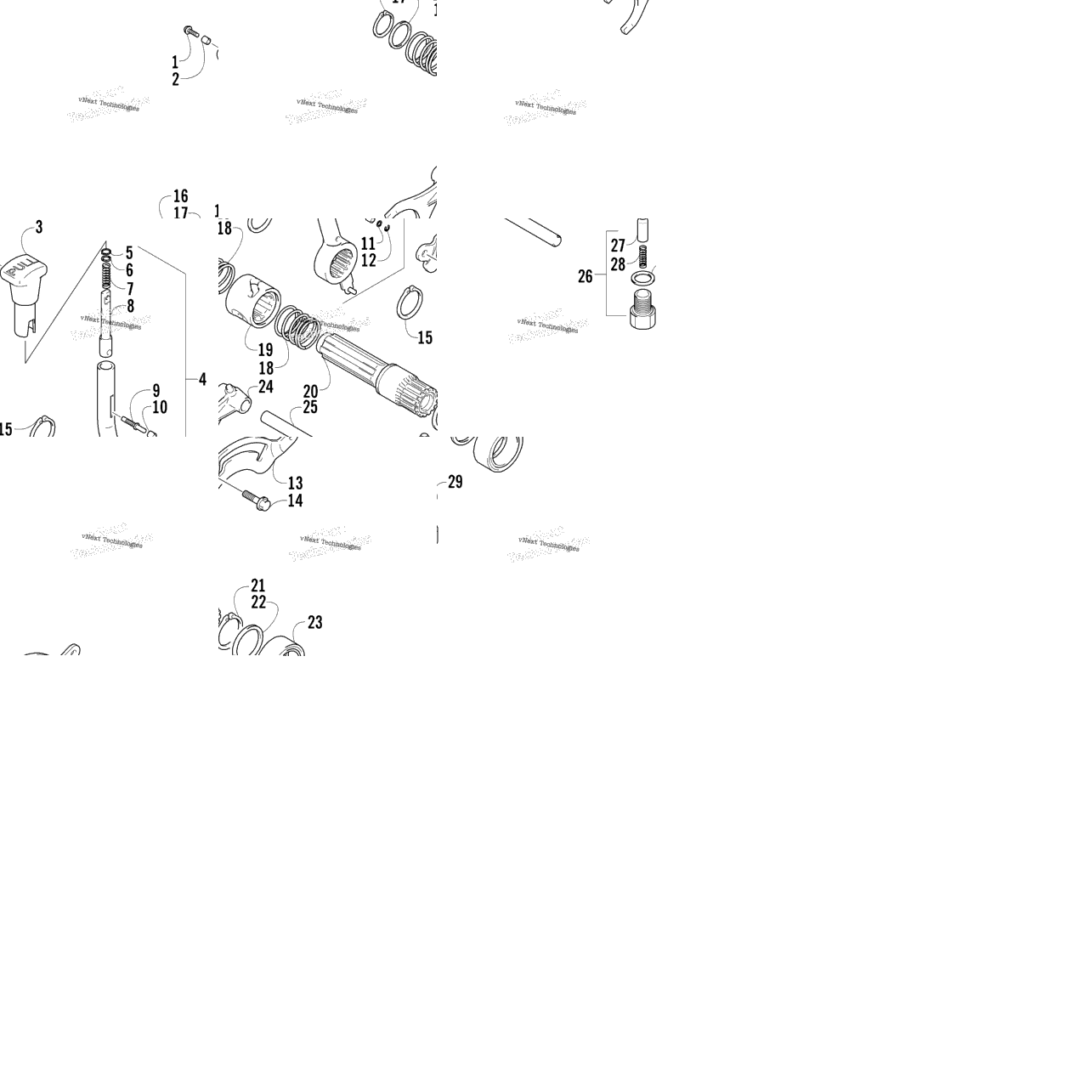 Hi/Lo Shifter Assembly