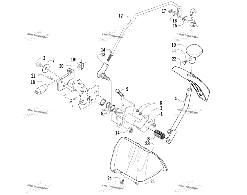 Reverse Shift Lever Assembly