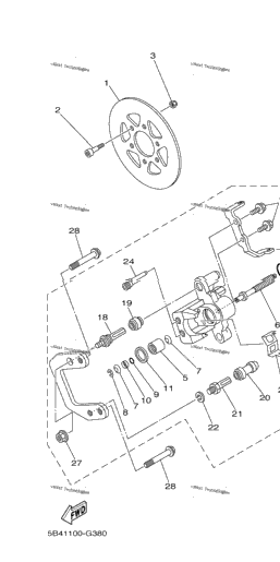 Rear Brake Caliper 2