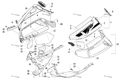 Skid Plate And Side Panel Assembly