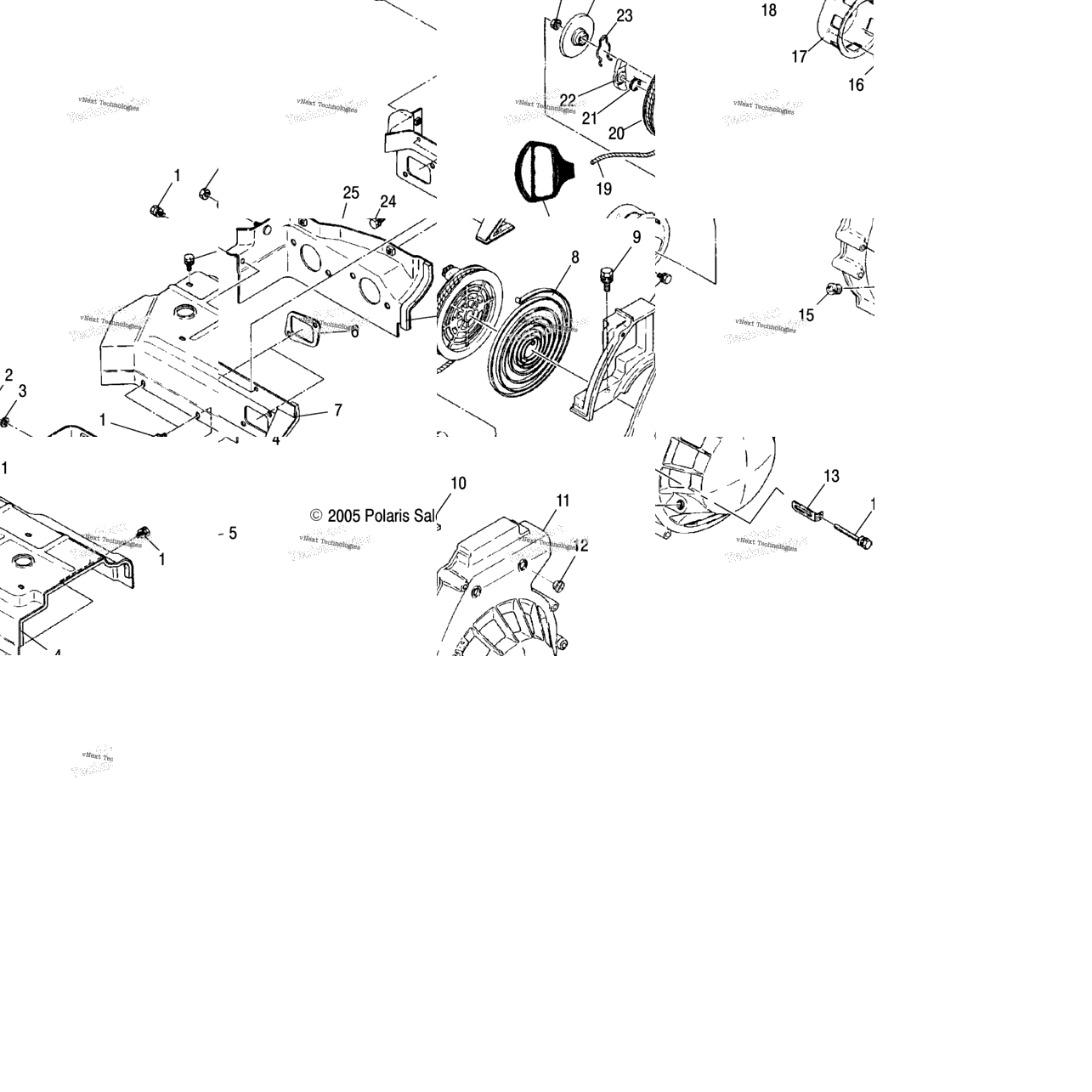 Engine Blower Housing & Recoil Starter