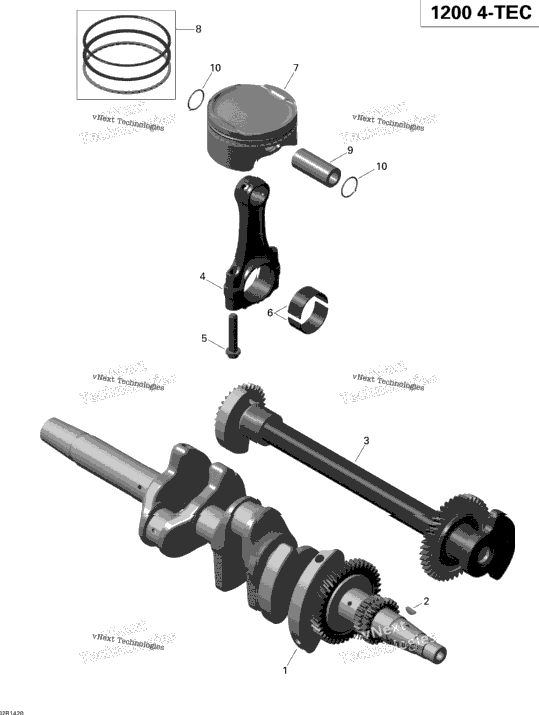 Crankshaft, Pistons And Balance Shaft