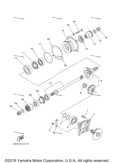 Middle Drive Gear