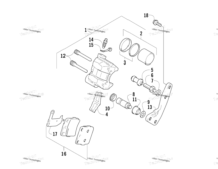 Front Brake Assembly