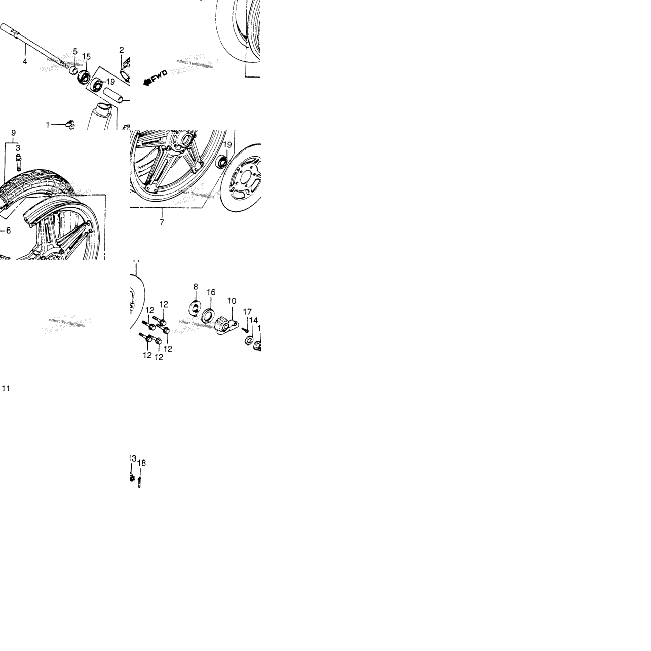 Cm400a/Tfront Wheel 79-81