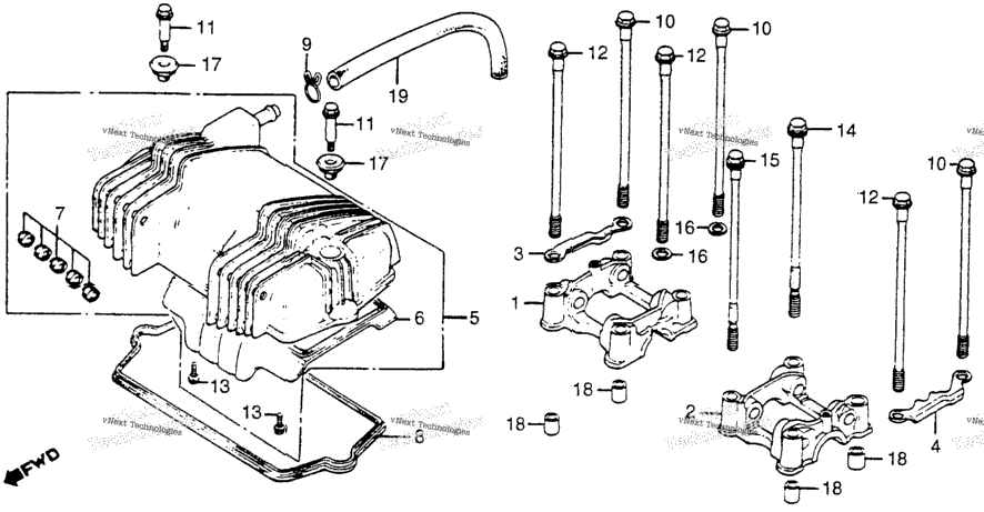 Cylinder Head Cover + Camshaft Holder