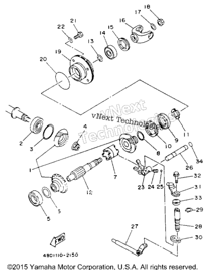 Middle Drive Gear