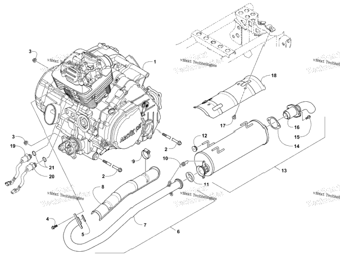 Engine And Exhaust
