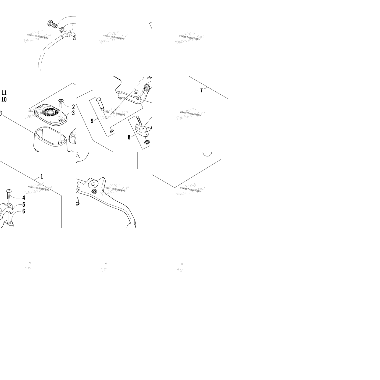 Hydraulic Hand Brake Assembly