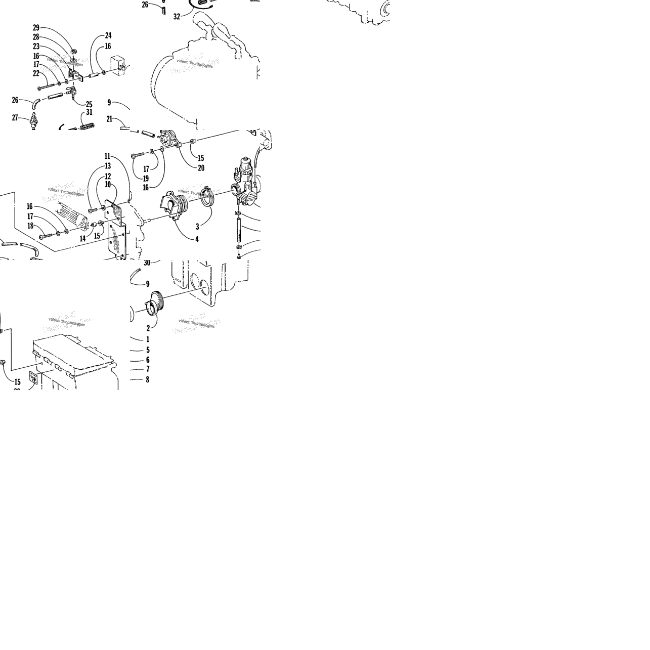 Carburetor And Fuel Pump Assembly