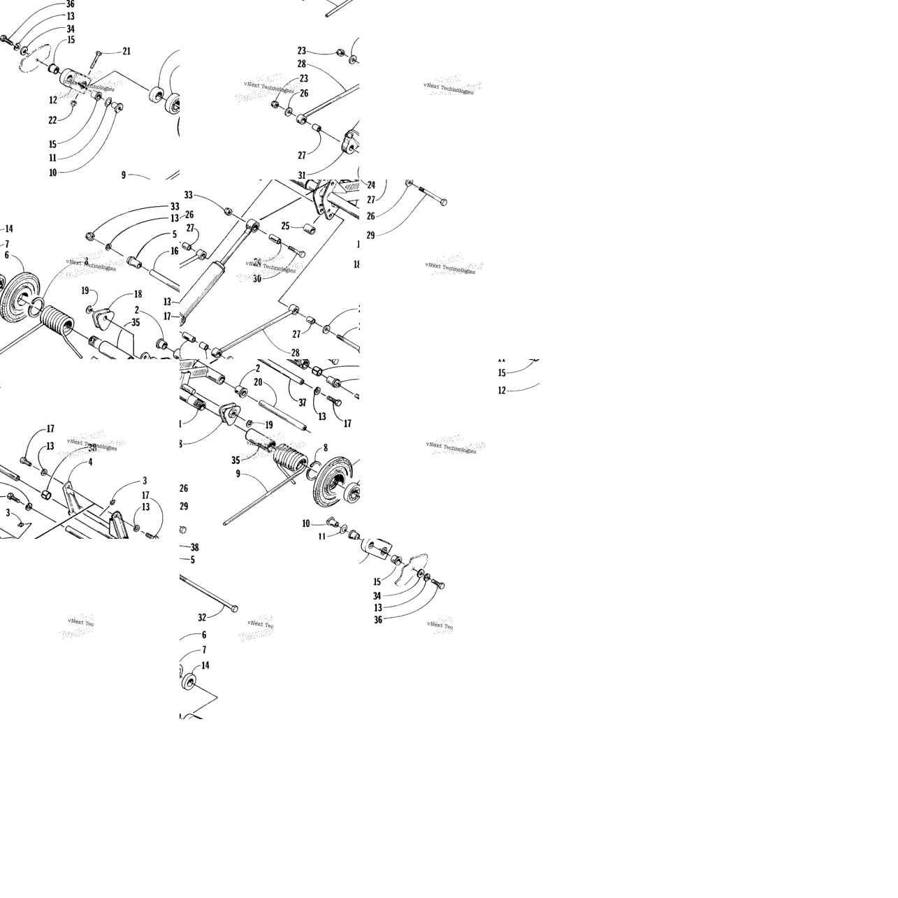 Rear Suspension Rear Arm Assembly
