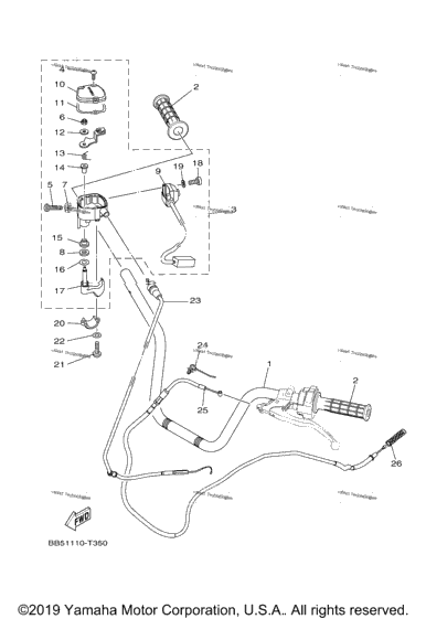 Steering Handle Cable
