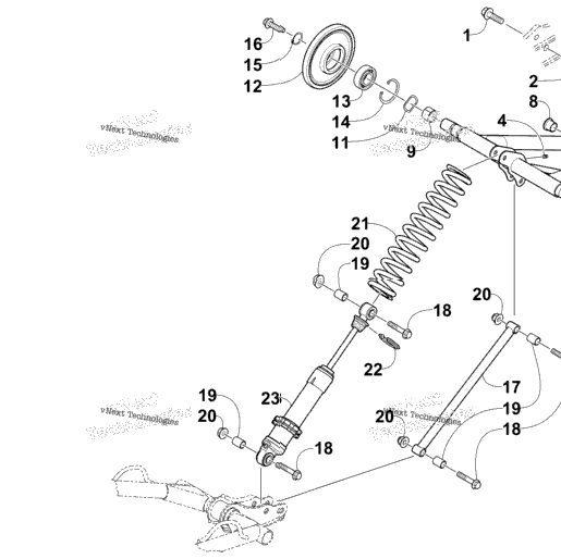 Rear Suspension Rear Arm Assembly
