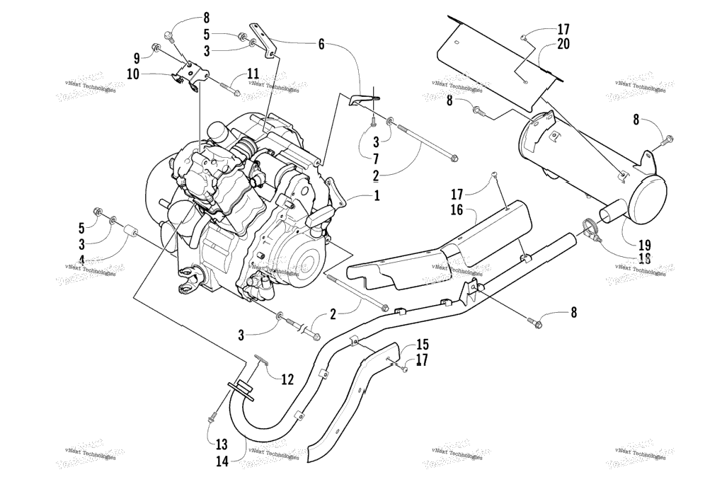 Engine And Exhaust