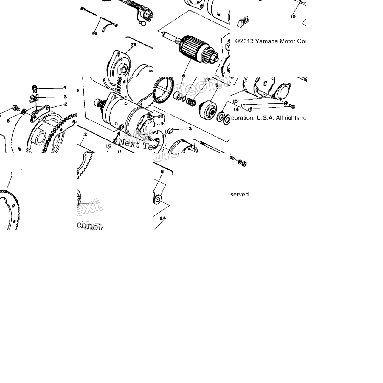 Starting Motor Ec540c