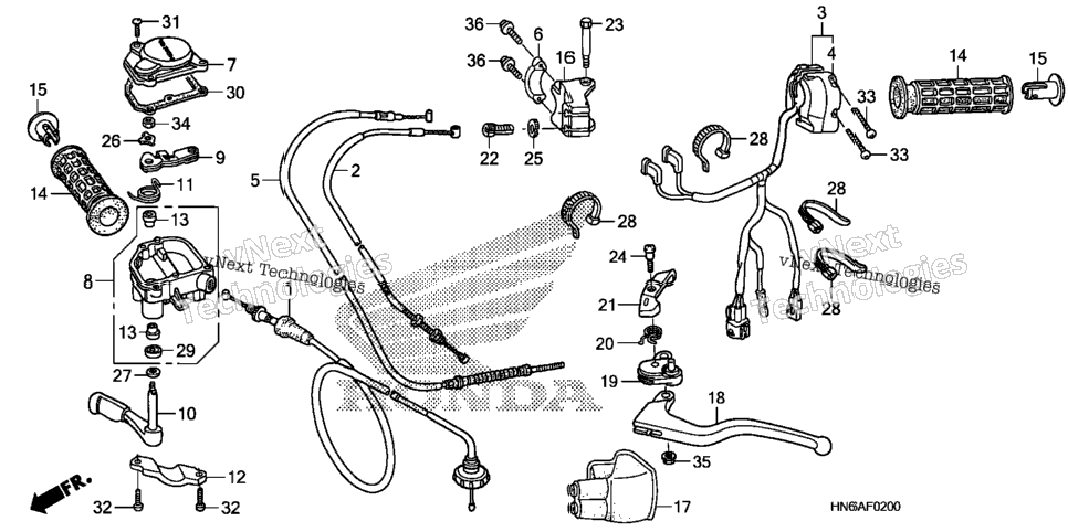 Handle Lever@Switch@Cable
