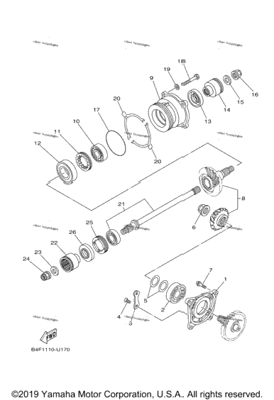 Middle Drive Gear