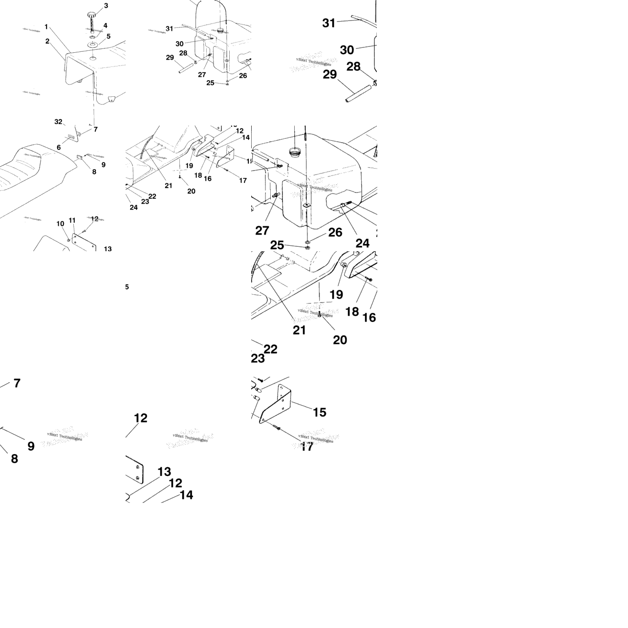 Seat & Gas Tank E965782