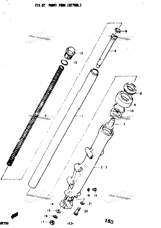 Front Fork (Gt750l)