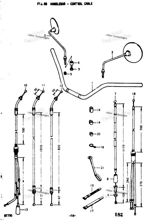 Handlebar - Control Cable