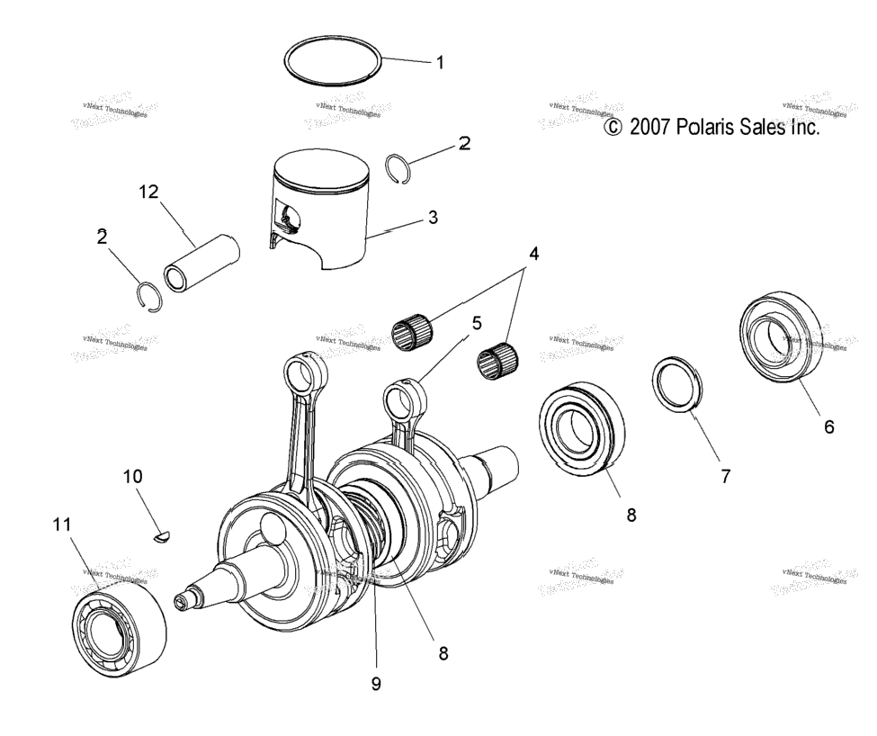 Engine, Piston & Crankshaft