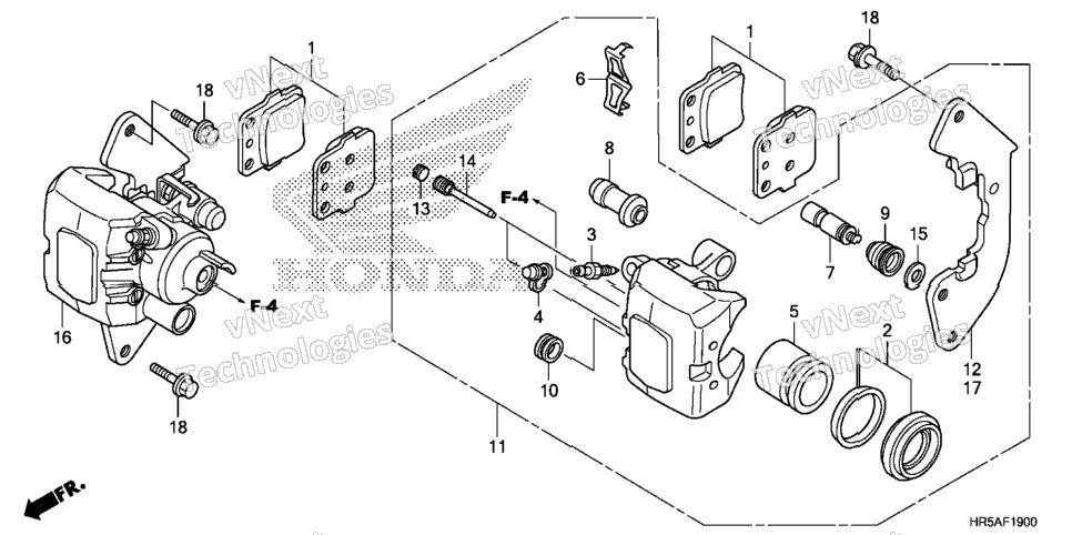 FRONT BRAKE CALIPER