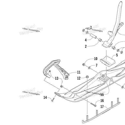 Ski And Spindle Assembly