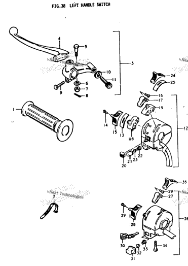 Left Handle Switch