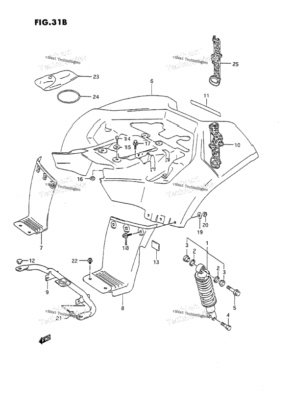 Rear Fender (Model M/N/P/R/S)