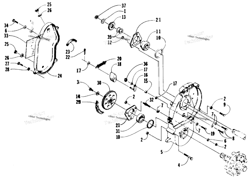 Drive/Dropcase Assembly