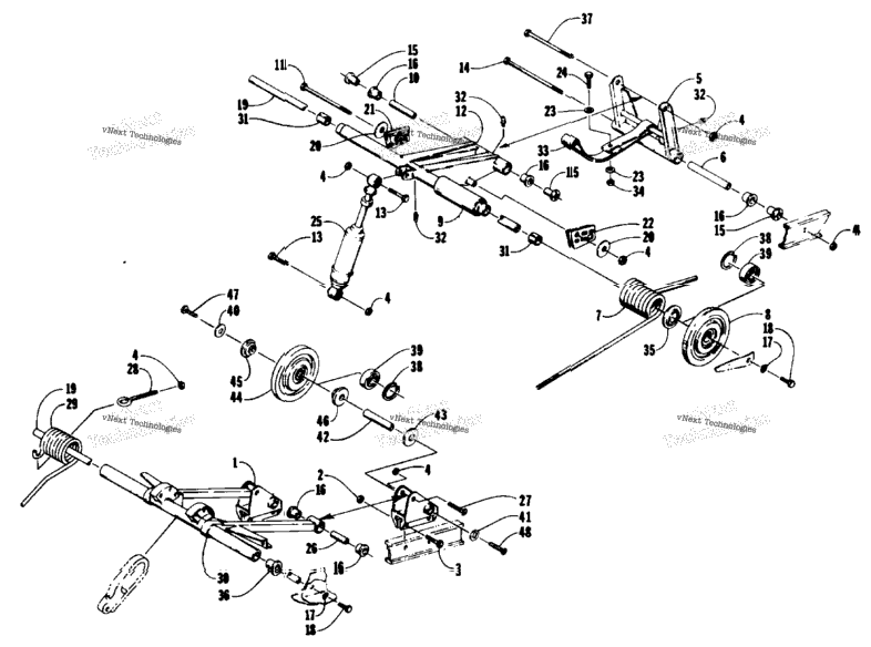 Rear Suspension Arm Assemblies