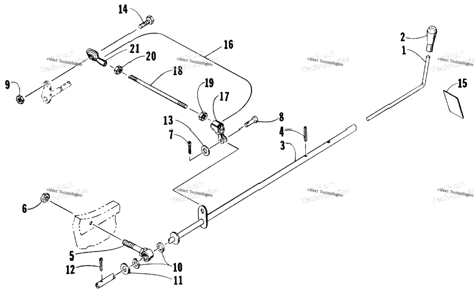 Reverse Shift Lever Assembly