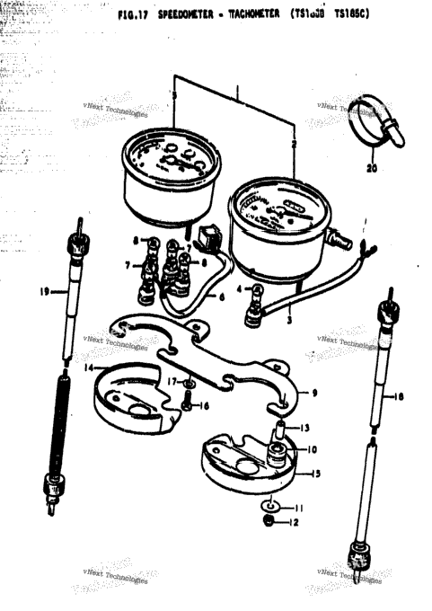 Speedometer - Tachometer (Ts185b Ts185c)