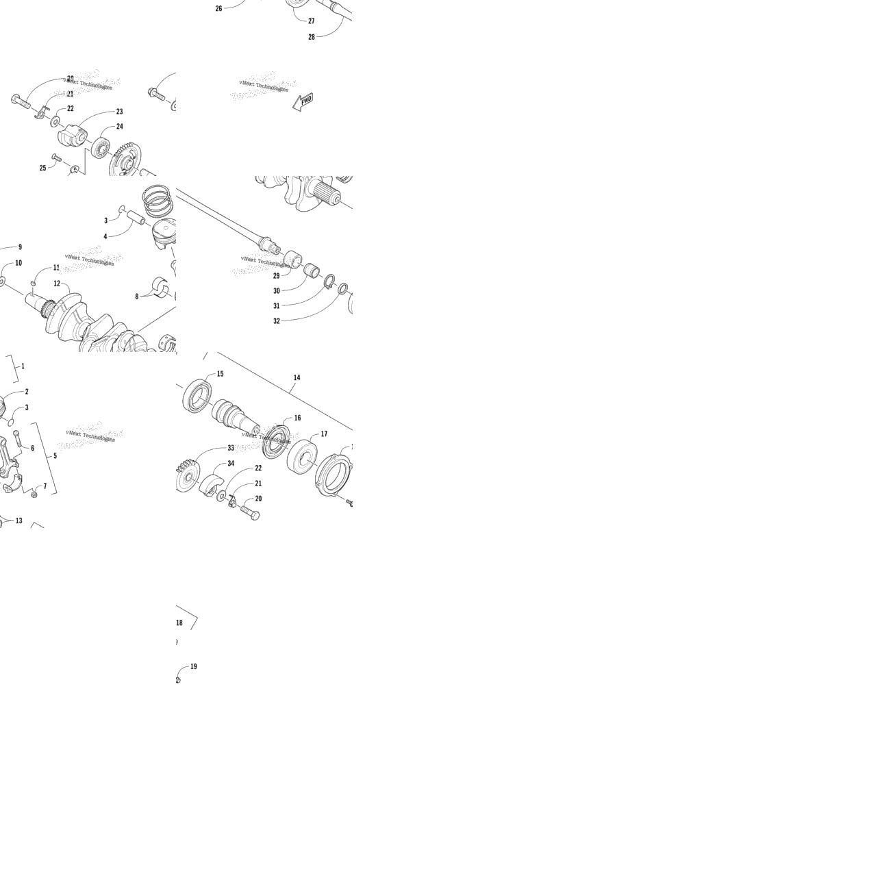 Piston And Crankshaft Assembly