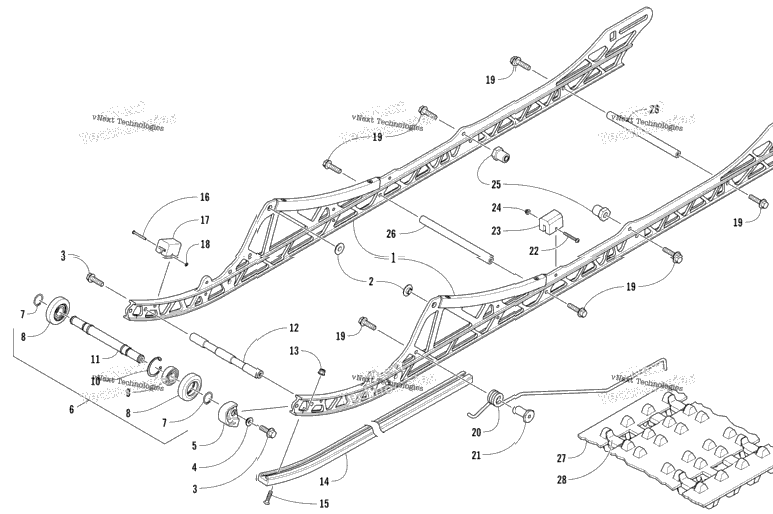 Slide Rail And Track Assembly