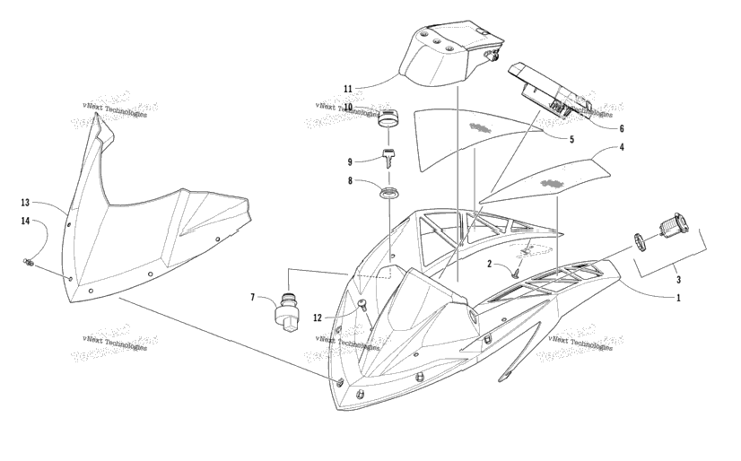 Windshield And Instruments Assemblies