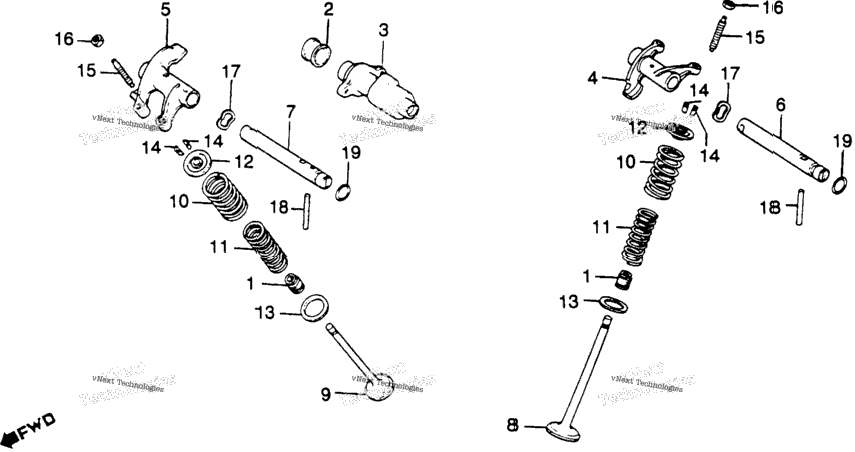 Camshaft + Valve
