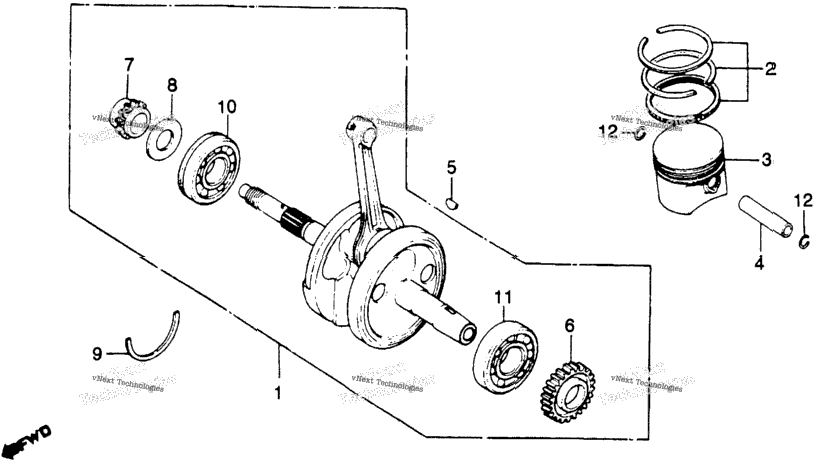 Crankshaft + Piston