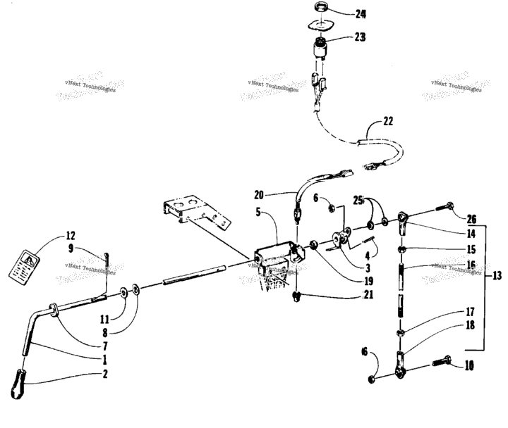 Reverse Shift Lever Assembly