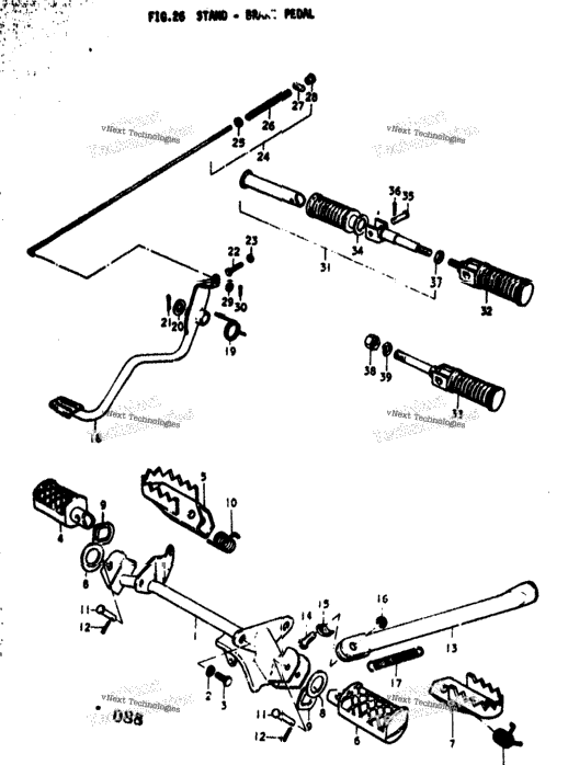 Stand - Brake Pedal