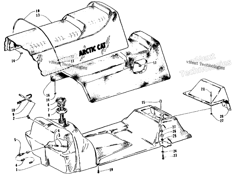 Gas Tank And Seat Assemblies