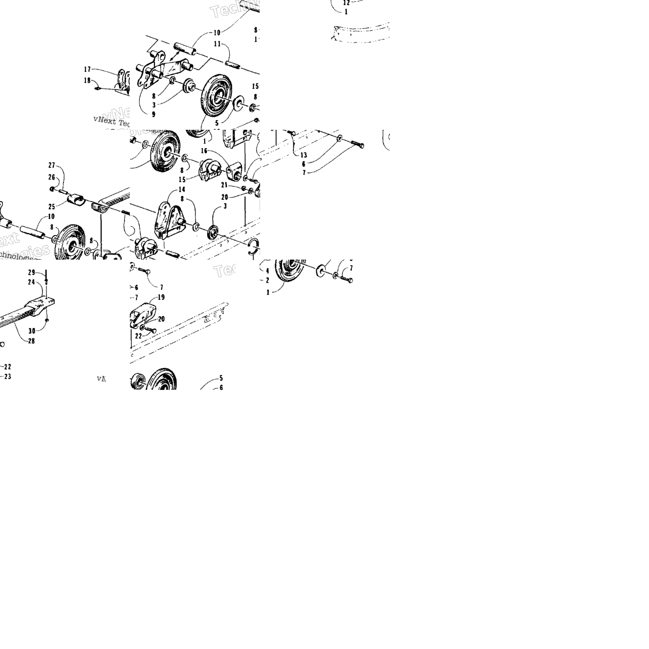 Rear Suspension Axle Assembly
